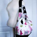 Extra Large Pink Cotton Convertible Backpack With..