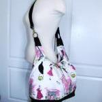 Extra Large Pink Cotton Convertible Backpack With..