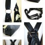 XL convertible cross body bag with ..