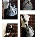 Extra Large Canvas Tote With Leather, Convertible..