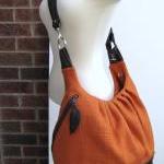 Extra Large Orange Canvas Convertible Backpack,..