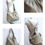 Large leather bag 3 way convertible..